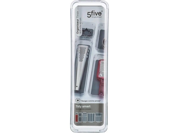5five Simply Smart oppbevaringsorganisator for småting, 9x32 cm, lang