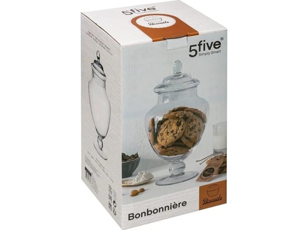 5five Simply Smart godisburk i glas med lock, 30 cm
