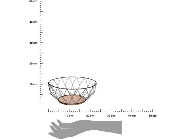 5five Metal Basket Fruit Stand Musta keittiö