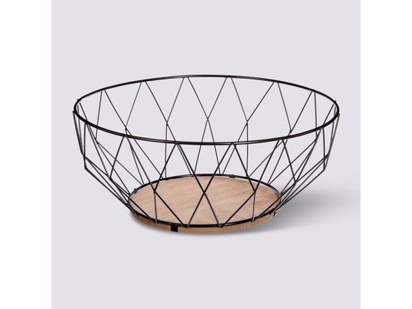 5five Metal Basket Fruit Stand Musta keittiö