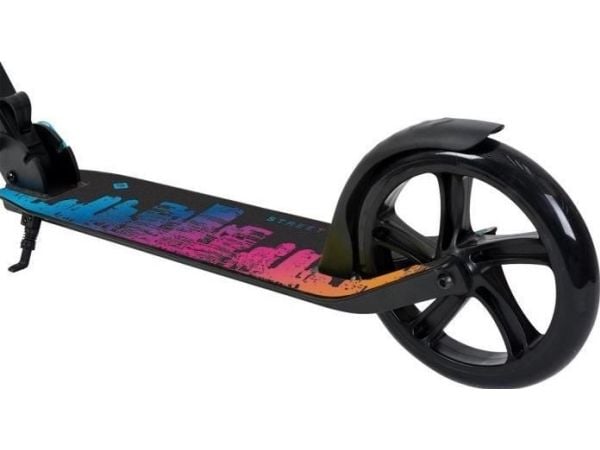 SCHILDKRÖT trehjuling City Scooter Street Artist 2.0, blått aluminiumdäck och styre, 200 mm PU-hjul, one-klick - 1 st (510104)