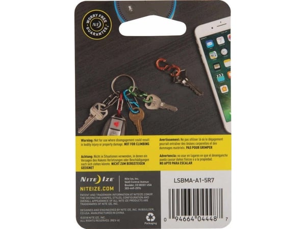 NiteIze karbinhake-set Nite Ize S-Biner MicroLock Alum
