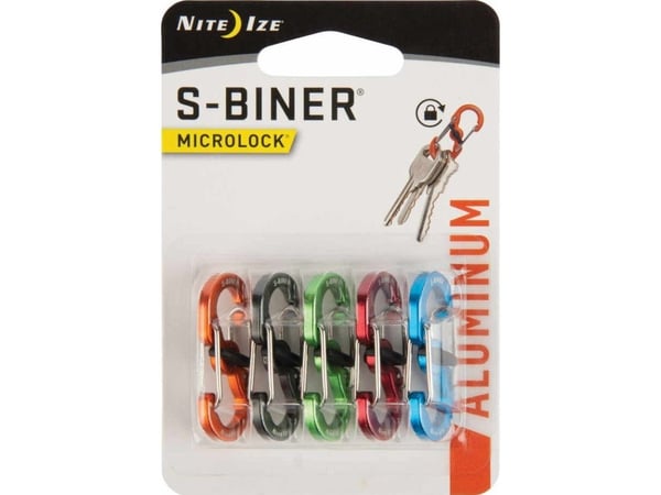 NiteIze karbinhake-set Nite Ize S-Biner MicroLock Alum