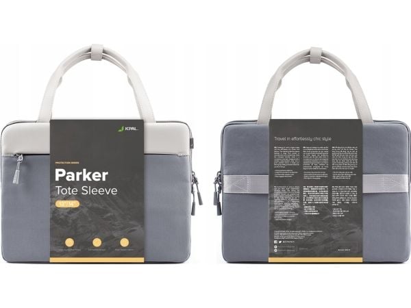 Jcpal Parker Tote Sleeve - veske til MacBook 13/14" grå
