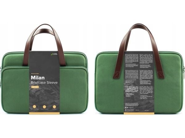 Jcpal Milan Briefcase Sleeve-veske til MacBook 13/14" oliven