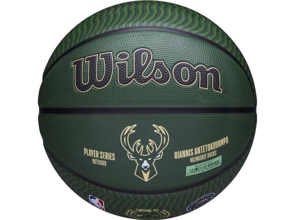 Wilson NBA Player Icon Giannis Antetokounmpo utendørsball WZ4006201XB grønn 7