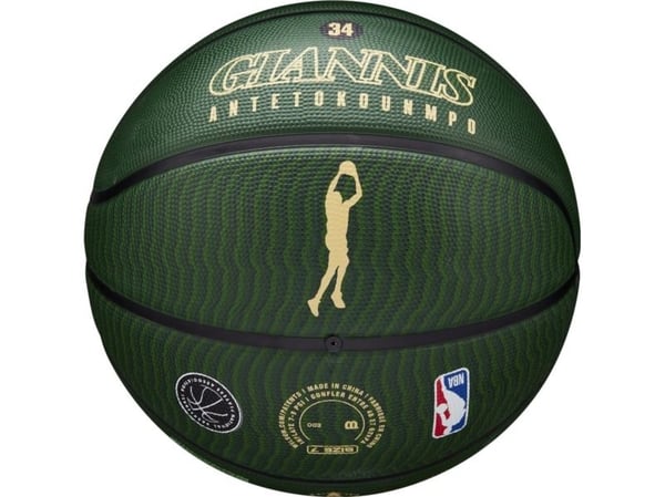 Wilson NBA Player Icon Giannis Antetokounmpo utendørsball WZ4006201XB grønn 7