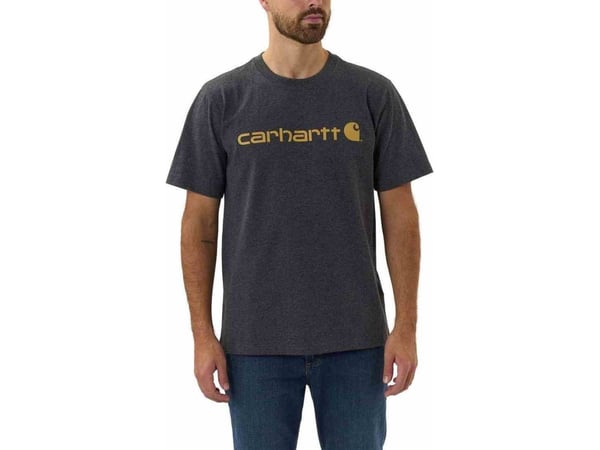 Carhartt T-shirt Carhartt Heavyweight Core Logo Carbon