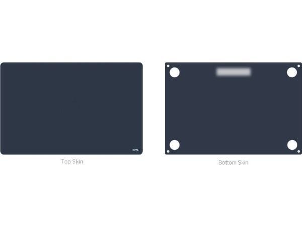 JCPal MacGuard 2-i-1 skin-set for MacBook Air 13" M2 Midnight (foliesett)
