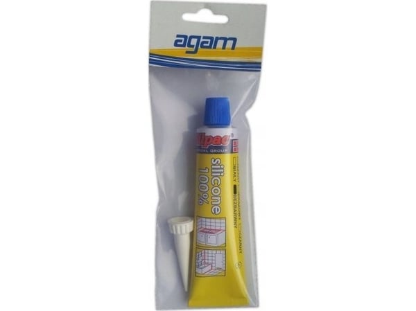 Agam sanitærsilikon Agasanit 70 ml (hvit)