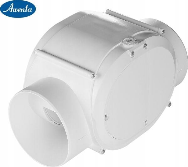 Awenta kanalvifte VTR Awenta VTR100D Ø100 mm 42/70 m3/h 12/22,5W 230V hvit
