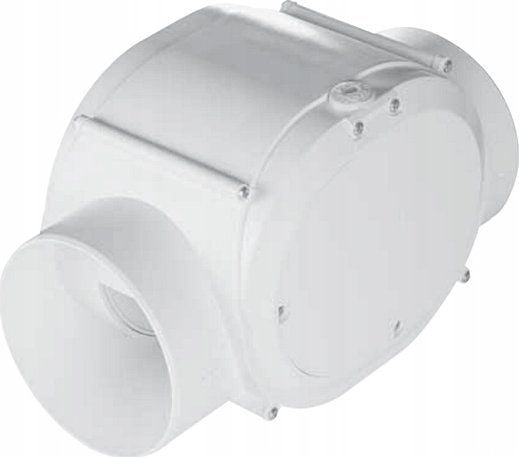 Awenta kanal-turbovifte VTR100DT Ø100 mm 42/70 m3/h 12/22,5W 230V med tidsbryter hvit