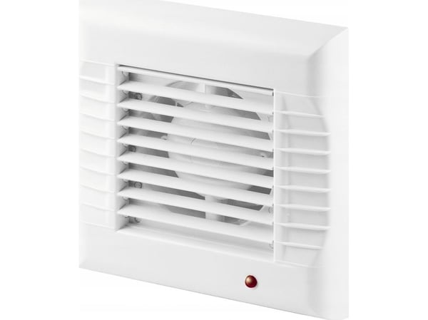 AWENTA baderomsventilator A-Matic Awenta WM100T Ø100mm 95m3/h 16W 230V med tidsbryter og automatisk spjeldjalusi hvit