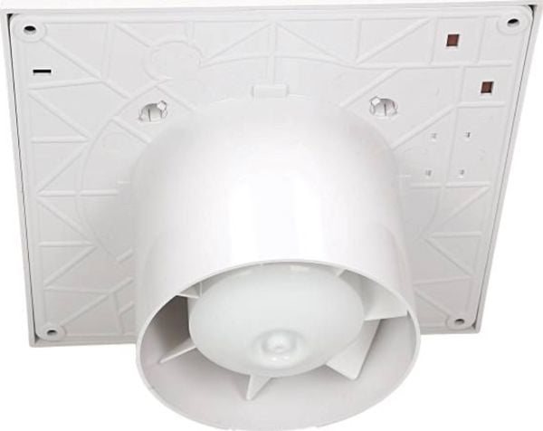 AWENTA baderomsventilator A-Matic Awenta WM100T Ø100mm 95m3/h 16W 230V med tidsbryter og automatisk spjeldjalusi hvit