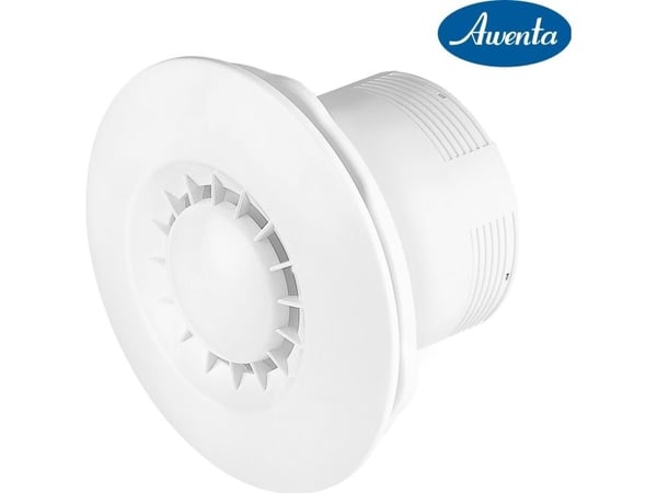 AWENTA baderomsvifte Astro Ø100 105m3/h 10W med tidsbryter hvit WXA100T