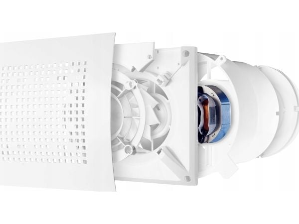 AWENTA baderomsventilator Awenta WPAB110ZH Pulsar fi100 mm 110 m3/h 9W 230V med tidsbryter, fuktighetssensor og tilbakeslagsventil hvit