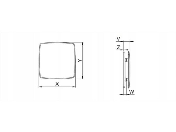 AWENTA baderomsvifte Escudo fi125 175 m³/h 18W 230V hvit Awenta WEB125