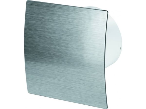 AWENTA baderomsvifte vegg Escudo fi100 95m3/h 13W 230V med fuktsensor og tidsbryter sølv Awenta WES100H