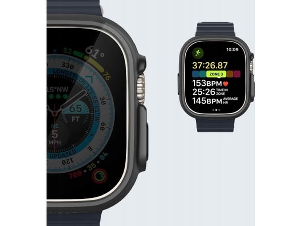 Spigen Thin Fit, Etui, Smartklokke, Svart, Apple, Apple Watch Ultra, Polykarbonat (PC)