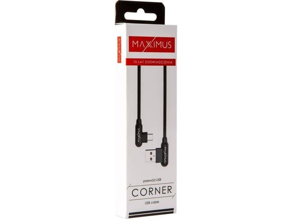 USB-kabel Maxximus USB-A till microUSB 1 m, svart