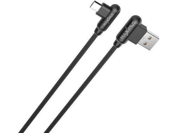 USB-kabel Maxximus USB-A till microUSB 1 m, svart
