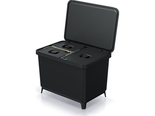 Søppelkasse til sortering Prosperplast NKS60W3-S411 (sort)