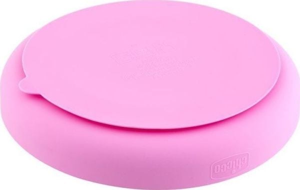Chicco 00010216100000, Småbarnstallerken, Rosa, Silikon, Gutt/Jente, 1 år