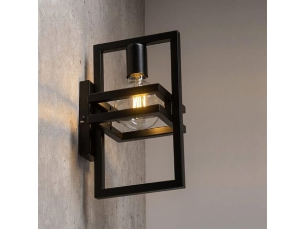 Sigma Czarna vegglampe Merci til salongen med metallramme