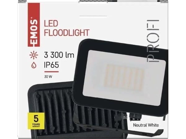 Emos valonheitin Emos Profi LED-valonheitin ZS2632 30W 3300lm 4000K IP65 musta