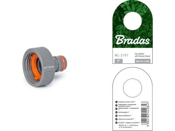 BRADAS adapter till vattenkran GW 1" /WHITE LINE