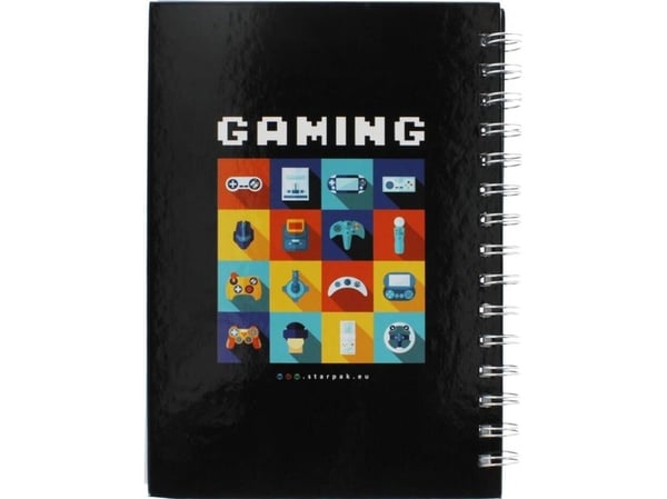 Starpak notatblokk A5 med spiral gaming