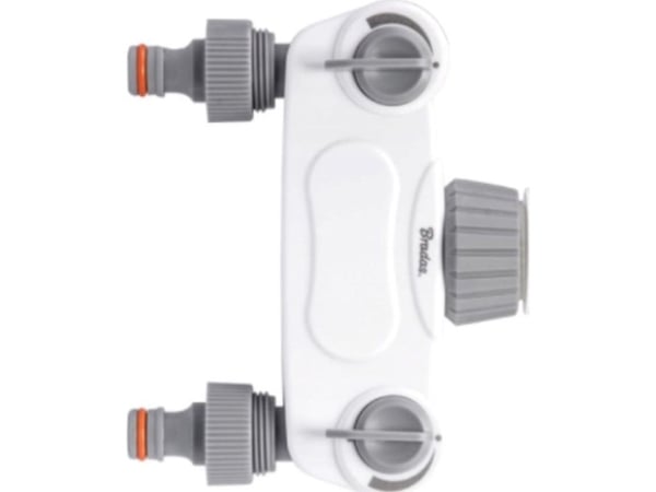 BRADAS fordelersystem 2-veis GW 1"-3/4" SOLID Z med ventiler / WHITE LINE