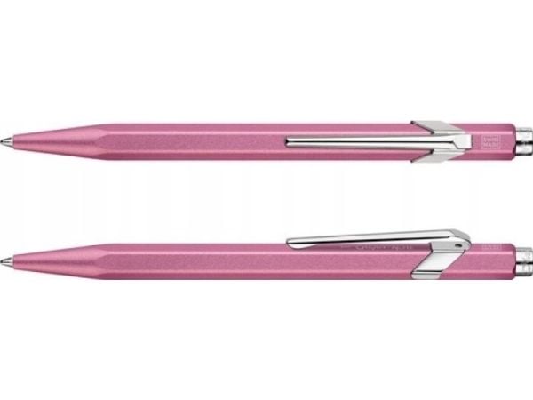 CARAN D'ACHE trykkblyant 849 Colormat-X, rosa strektykkelse: M, strekfarge: blå, sekskantet skaft - 1 stk (849.091)