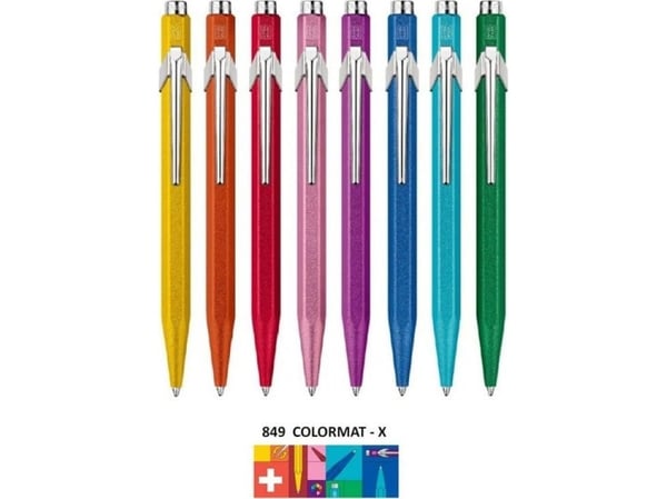 CARAN D'ACHE trykk-blyant/ kulepenn 849 Colormat-X, blå, strekbredde M (849.135), 1 stk