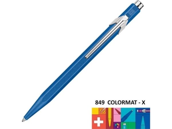 CARAN D'ACHE trykk-blyant/ kulepenn 849 Colormat-X, blå, strekbredde M (849.135), 1 stk