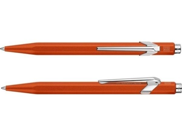 CARAN D'ACHE trykkblyant/kulepenn 849 Colormat-X, orange, strekbredde M, strekfarge blå, sekskantet skaft, 1 stk (849.276)