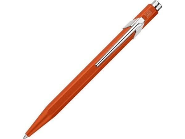 CARAN D'ACHE trykkblyant/kulepenn 849 Colormat-X, orange, strekbredde M, strekfarge blå, sekskantet skaft, 1 stk (849.276)