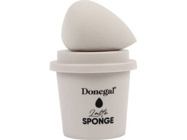 DONEGAL Morning Coffee - Latte makeup sponge with case (4350) 1pc