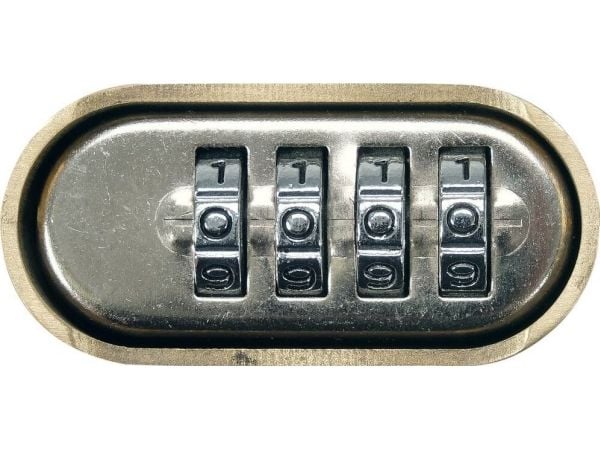 Toya VOREL kodad mässingshänglås 50 mm, längd palak, mekanism från botten
