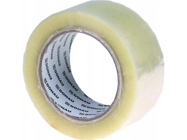 DONAU smeltepakningstape, 48 mm, 132 m, 40 mikron, gjennomsiktig