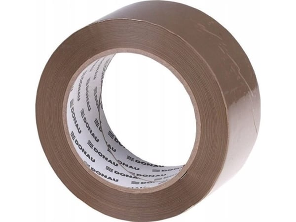 Donau DONAU Hot-Melt pakketape, 48mm, 132m, 40micron, brun