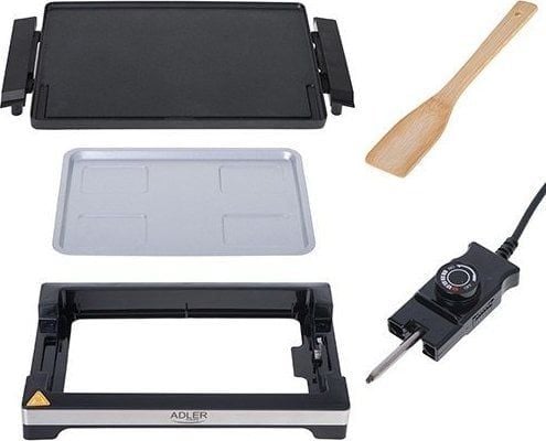Adler AD 6613, 1 zone(s), Svart, Rektangulær, 365 x 240 mm, Rotasjon, 3000 W