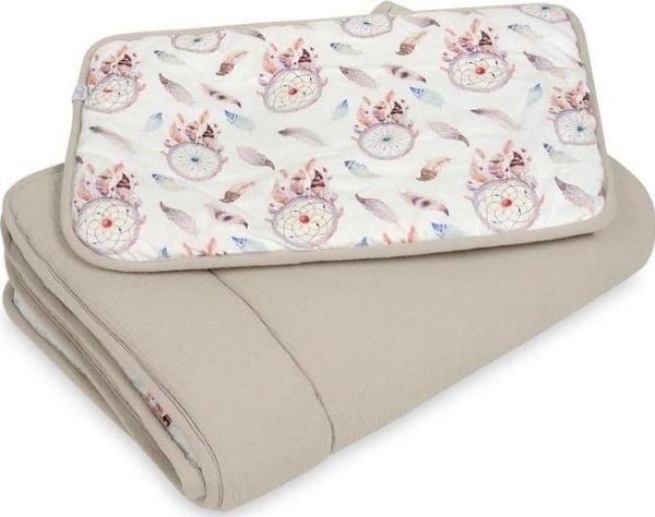 Multitex komplett koldra 80 x 100 + 30 x 40 Muslin Design 03