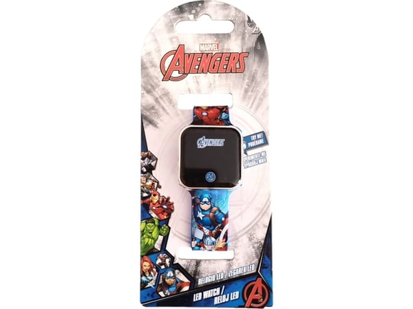 Euroswan barneklokke digital Avengers LED