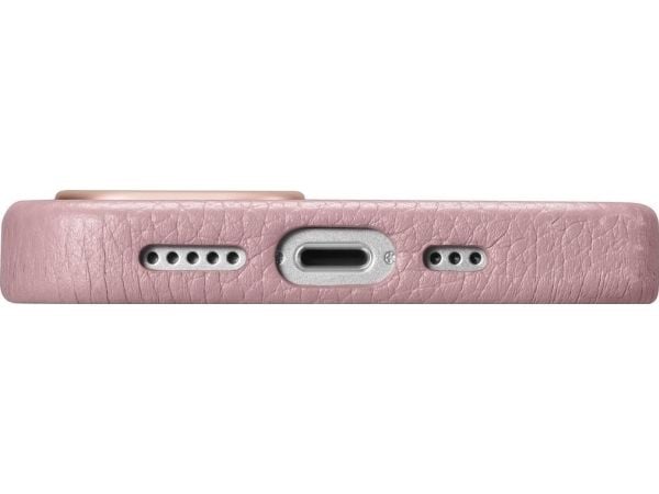 iCarer iCarer Litchi Premium Nahkakotelo iPhone 14 Plus magneettinen nahkakotelo MagSafe vaaleanpunainen (WMI14220711-PK)
