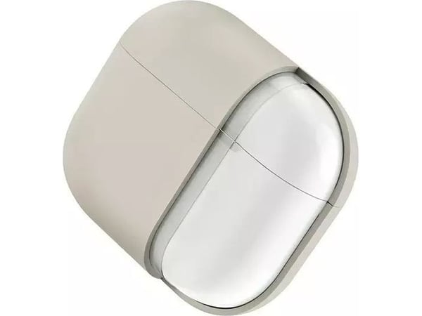 Uniq etui UNIQ Lino i silikon til Apple AirPods Pro 2 beige/ivory