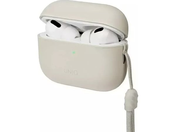 Uniq etui UNIQ Lino i silikon til Apple AirPods Pro 2 beige/ivory