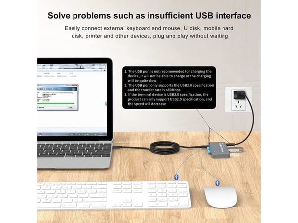 Techly TECHLY KVM USB-C Switch 8K DisplayPort 1.4 2xUSB-C 3xUSB 2.0 (365528) - 46280610