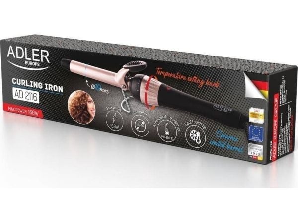 Adler krølltang Krølltang - 19mm - temperaturregulering.