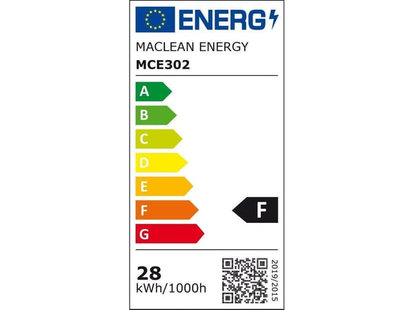 Maclean LED-lamppu Maclean MCE302 CW E27, 28W, 220-240V AC, kylmä valkoinen, 6500K, 2940lm